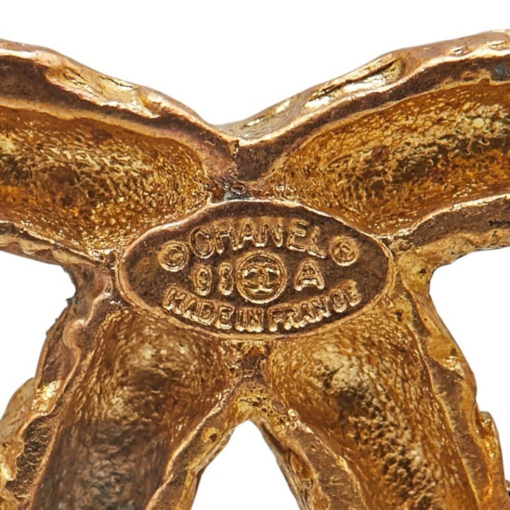 CHANEL Vintage Gold Logo Brooch - Picture 3 of 3